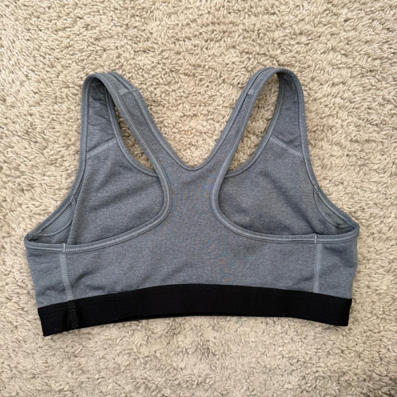 Nike Pro Heather Gray Sports Bra - Picture 2 of 2